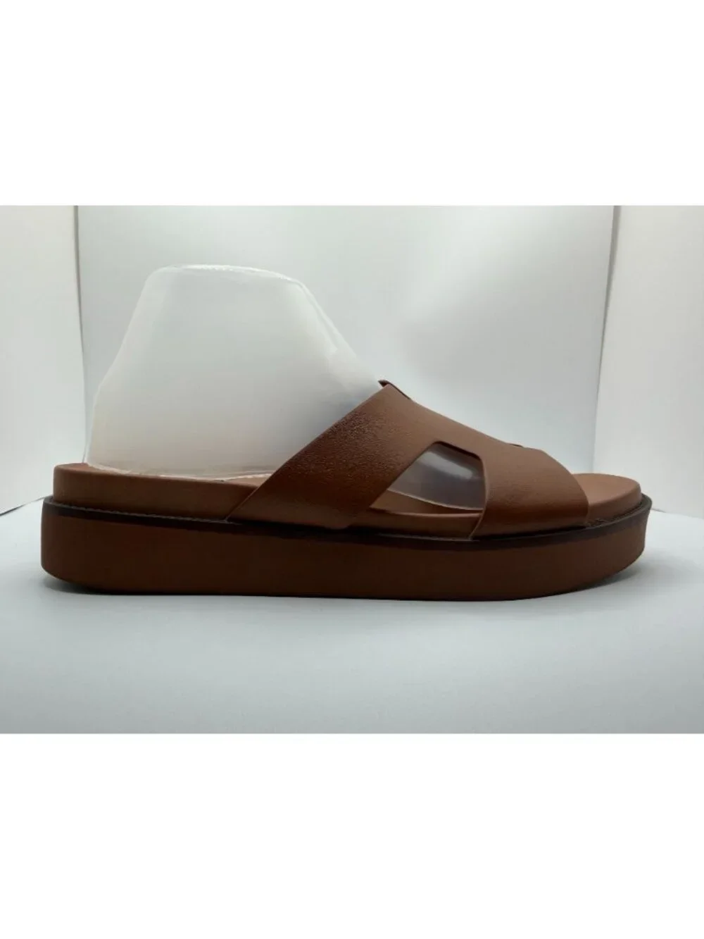 Steve Madden Riches Sandals Women Size 10M Tan Leather Platform Shoes - Picture 11 of 16